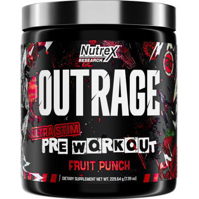 NUTREX OUTRAGE FRUIT PUNCH 30 SERVICE