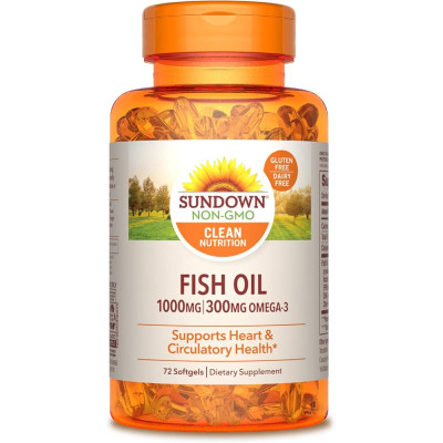 SUNDOWN FISH OIL 1000MG X 72