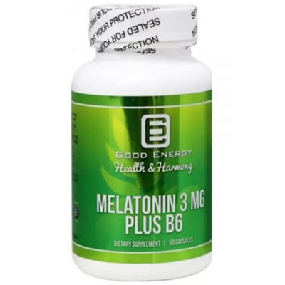 GOOD ENERGY MELATONIN 3MG PLUS B6 60 CAPS