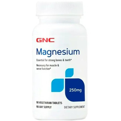 GNC MAGNESIUM 250MG 90 TABLETS