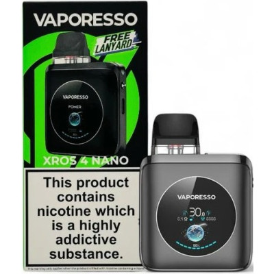 VAPER VAPORESSO XROS 4 NANO KIT GRAPHITE BLACK