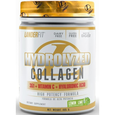 LANDERFIT HIDROLYZED COLLAGEN 405G - LEMON LIME